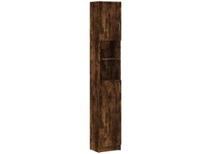 8720286954546 - Bonnevie - BadezimmerschrankBadschrank Räuchereiche 32x255x190 cm Holzwerkstoff vidaXL