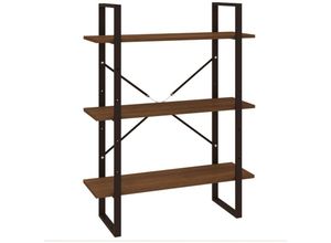 8720287088233 - Bonnevie - BücherregalStandregal Braun Eichen-Optik 80x30x105 cm Holzwerkstoff vidaXL