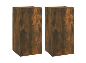 8720286955369 - Bonnevie - TV-Schränke 2 Stk TV-Möbel Räuchereiche 305x30x60 cm Holzwerkstoff vidaXL