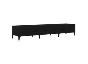 8720287082187 - Bonnevie - TV-SchrankTV-Möbel Schwarz 150x345x30 cm Holzwerkstoff vidaXL 8720287082187 - Bonnevie - TV-SchrankTV-Möbel Schwarz 150x345x30 cm Holzwerkstoff vidaXL