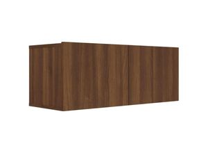 8720286976784 - TV-Schrank，TV-Möbel Braun Eichen-Optik 80x30x30 cm Holzwerkstoff vidaXL