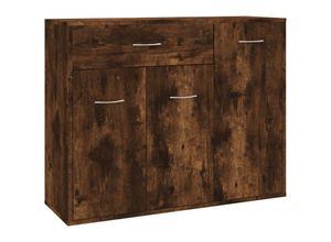 8720286975800 - Bonnevie - SideboardKommode Räuchereiche 88x30x70 cm Holzwerkstoff vidaXL