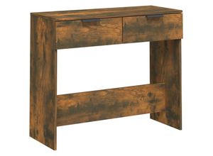 8720287084402 - Bonnevie - KonsolentischFlurtisch Räuchereiche 90x36x75 cm Holzwerkstoff vidaXL