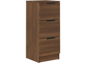 8720287084112 - Sideboard，Kommode Braun Eichen-Optik 30x30x70 cm Holzwerkstoff vidaXL