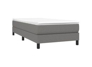 8720287231547 - Boxspringbett，Schlafzimmerbett Dunkelgrau 100x200 cm Stoff vidaXL