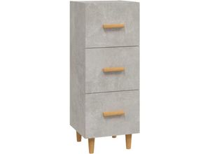 8720287080800 - Bonnevie - SideboardKommode Betongrau 345x34x90 cm Holzwerkstoff vidaXL