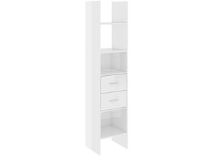 8720286352779 - Bonnevie - BücherregalStandregal Hochglanz-Weiß 40x35x180 cm Holzwerkstoff vidaXL 8720286352779 - Bonnevie - BücherregalStandregal Hochglanz-Weiß 40x35x180 cm Holzwerkstoff vidaXL