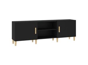 8720287082033 - Bonnevie - TV-SchrankTV-Möbel Schwarz 150x30x50 cm Holzwerkstoff vidaXL 8720287082033 - Bonnevie - TV-SchrankTV-Möbel Schwarz 150x30x50 cm Holzwerkstoff vidaXL