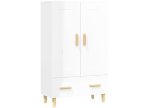 8720287081760 - Bonnevie - HighboardKommode Hochglanz-Weiß 70x31x115 cm Holzwerkstoff vidaXL