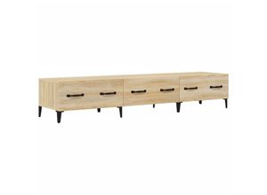 8720287082194 - Bonnevie - TV-SchrankTV-Möbel Sonoma-Eiche 150x345x30 cm Holzwerkstoff vidaXL