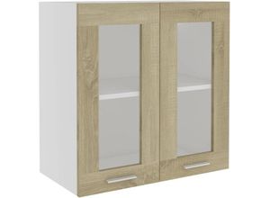 8720286133149 - Hängeglasschrank Sonoma-Eiche 60x31x60 cm Holzwerkstoff vidaXL125262