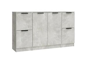 8720287123071 - Bonnevie - 3 Stk SideboardsKommode Betongrau Holzwerkstoff vidaXL 8720287123071 - Bonnevie - 3 Stk SideboardsKommode Betongrau Holzwerkstoff vidaXL