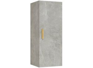 8720287081302 - Bonnevie - Wandschrank Badschrank Betongrau 345x34x90 cm Holzwerkstoff vidaXL