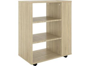 8720286609903 - Bonnevie - Rollschrank Sonoma-Eiche 60x35x75 cm Holzwerkstoff vidaXL84903