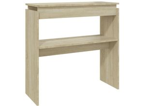 8720286606575 - Bonnevie - KonsolentischFlurtisch Sonoma-Eiche 80x30x80 cm Holzwerkstoff vidaXL