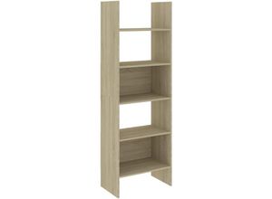 8720286352656 - Bonnevie - BücherregalStandregal Sonoma-Eiche 60x35x180 cm Holzwerkstoff vidaXL