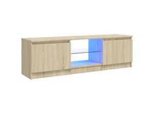 8720286216965 - vidaXL - TV-Möbel - mit - LED-Beleuchtung - 120x30x355 - cm - Sonoma - Farbe Eiche