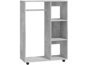 8720286610558 - Bonnevie - Kleiderschrank Betongrau 80x40x110 cm Holzwerkstoff vidaXL36562