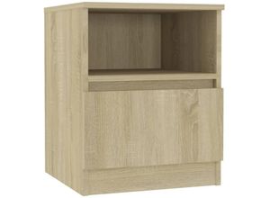 8720286557686 - Nachttisch，Beistelltisch Sonoma-Eiche 40x40x50 cm Holzwerkstoff vidaXL