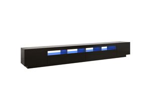 8720286641132 - TV-Schrank mit LED-Leuchten Schwarz 300x35x40 cm vidaXL984064