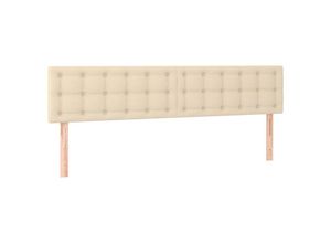 8720287153450 - Vidaxl - Kopfteile 2 Stk Betthaupt Creme 90x5x78 88 cm Stoff