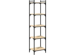 8721012194205 - Bonnevie - Bücherregal 5 Böden Sonoma-Eiche 40x30x154 cm Holzwerkstoff vidaXL255782