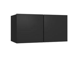 8720286587539 - Bonnevie - TV-Hängeschrank TV-Wandschrank Schwarz 60x30x30 cm vidaXL