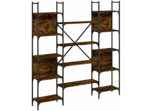 8721012339118 - Bonnevie - Bücherregal Räuchereiche 1555x24x1665 cm Holzwerkstoff vidaXL27357