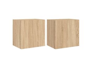 8721012254855 - Bonnevie - TV-Wandschränke 2 Stk Sonoma-Eiche 405x30x40 cm Holzwerkstoff vidaXL31916