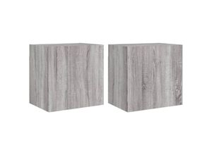 8721012254916 - Bonnevie - TV-Wandschränke 2 Stk Grau Sonoma 405x30x40 cmm Holzwerkstoff vidaXL42241