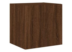 8721012258426 - Bonnevie - TV-Wandschrank mit LED-Leuchten Braun Eichen-Optik 405x35x40cm vidaXL55406