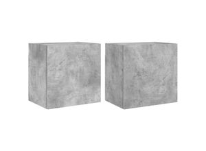 8721012254879 - Bonnevie - TV-Wandschränke 2 Stk Betongrau 405x30x40 cm Holzwerkstoff vidaXL59228