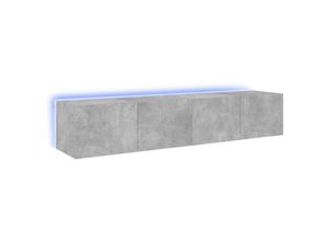 8721012258723 - Vidaxl - TV-Wandschränke mit LED-Leuchten 2 Stk Betongrau 80x35x31 cm 54244