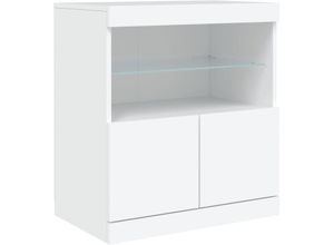 8721012252356 - Vidaxl - Sideboard mit LED-Leuchten Weiß 60x37x67 cm 837047