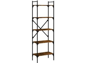8720845915537 - Bonnevie - BücherregalStandregal 5 Fächer Räuchereiche 56x315x174 cm Holzwerkstoff vidaXL 8720845915537 - Bonnevie - BücherregalStandregal 5 Fächer Räuchereiche 56x315x174 cm Holzwerkstoff vidaXL