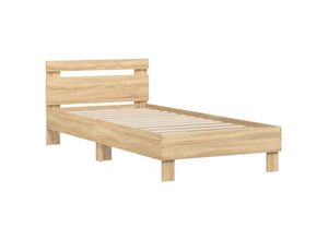 8721012239135 - Vidaxl - Bettgestell mit Kopfteil Sonoma-Eiche 90x190 cm Holzwerkstoff 716101