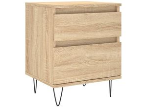 8721012110571 - Bonnevie - NachttischBeistelltisch Sonoma-Eiche 40x35x50 cm Holzwerkstoff vidaXL