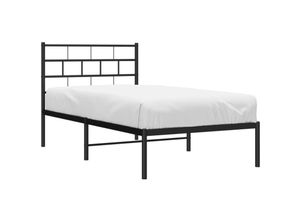 8721012188532 - Vidaxl - BettgestellSchlafzimmerbett mit Kopfteil Metall Schwarz 90x200 cm 8721012188532 - Vidaxl - BettgestellSchlafzimmerbett mit Kopfteil Metall Schwarz 90x200 cm