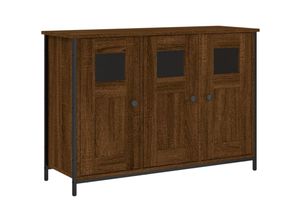 8721012126848 - Vidaxl - SideboardKommode Braun Eichen-Optik 100x35x70 cm Holzwerkstoff