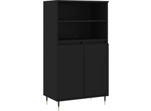 8721012115163 - Bonnevie - HighboardKommode Schwarz 60x36x110 cm Holzwerkstoff vidaXL