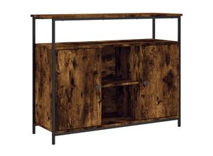 8721012126626 - Bonnevie - SideboardKommode Räuchereiche 100x35x80 cm Holzwerkstoff vidaXL