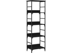 8721012124356 - Bücherregal，Standregal Schwarz 50x33x153 cm Holzwerkstoff vidaXL