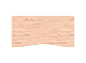 8720845919405 - Bonnevie - Schreibtischplatte 110x(50-55)x25 cm Massivholz Buche vidaXL45611