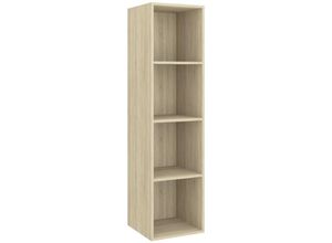 8720286354001 - Bonnevie - TV-Wandschrank TV-Schrank Sonoma-Eiche 37x37x1425 cm Holzwerkstoff vidaXL