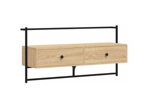 8720845916220 - Bonnevie - TV-Wandschrank Sonoma-Eiche 1005x30x51 cm Holzwerkstoff vidaXL842925