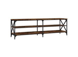 8720845742317 - Bonnevie - TV-SchrankTV-Möbel Räuchereiche 160x40x50 cm Holzwerkstoff vidaXL