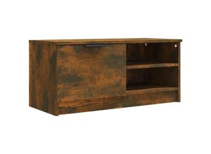 8720286968345 - Bonnevie - TV-SchrankTV-Möbel Räuchereiche 80x35x365 cm Holzwerkstoff vidaXL