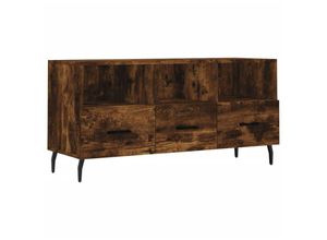 8720845944827 - Bonnevie - TV-SchrankTV-Möbel Räuchereiche 102x36x50 cm Holzwerkstoff vidaXL