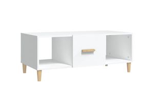 8720287082422 - Couchtische Kaffeetisch Weiß 102x50x40 cm Holzwerkstoff vidaXL