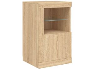 8721012252189 - Vidaxl - Beistellschrank mit LED-Leuchten Sonoma Eiche Holzwerkstoff 327348